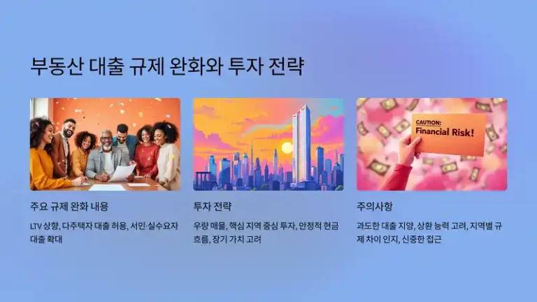 부동산 대출 규제와 투자 전략