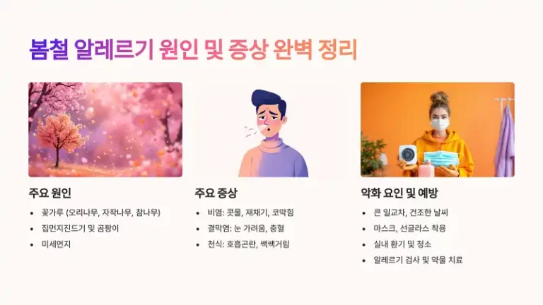 봄철 알레르기 원인과 증상 총정리