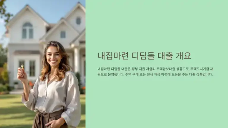 2025년 내집마련 디딤돌 대출 신청방법