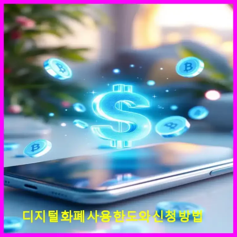 디지털 화폐 사용 한도와 신청 방법