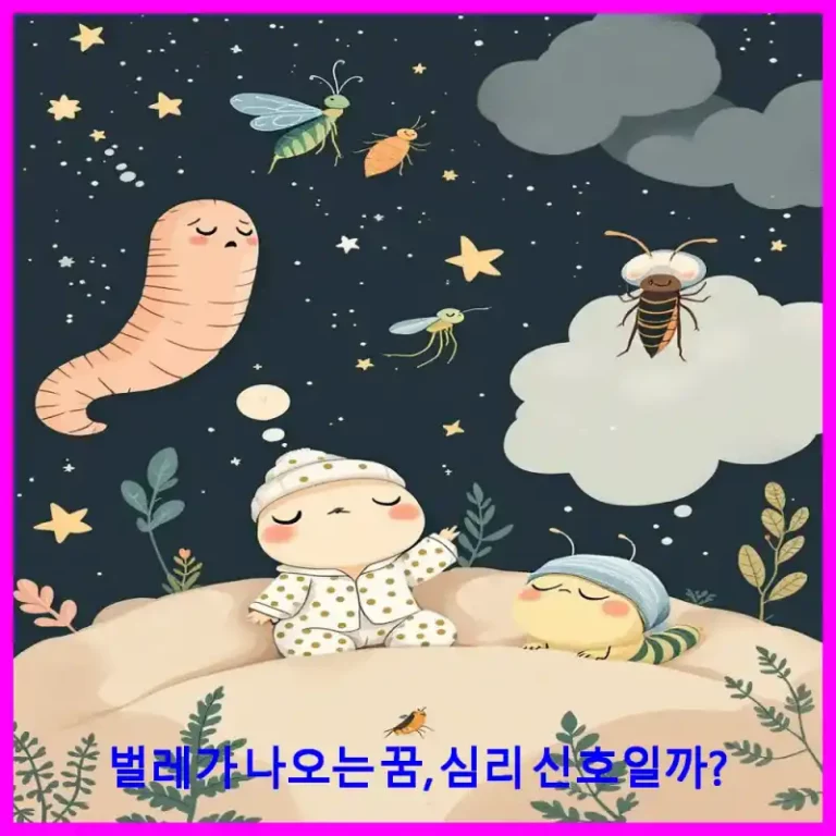 벌레가 나오는 꿈, 심리 신호일까?