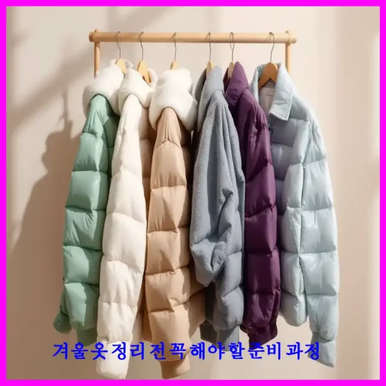 겨울 옷 정리 전 꼭 해야 할 준비 과정