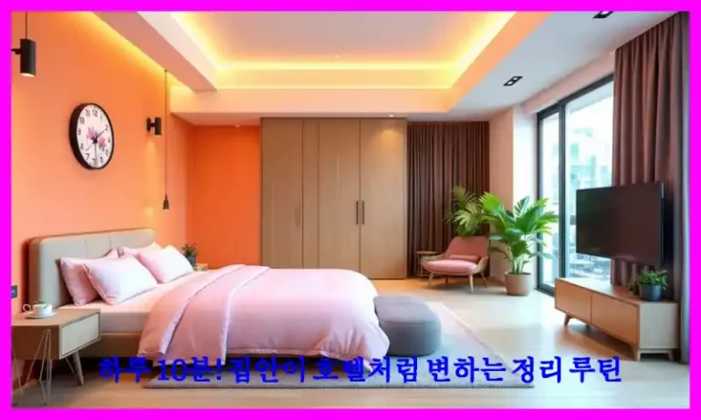 하루 10분! 집안이 호텔처럼 변하는 정리 루틴