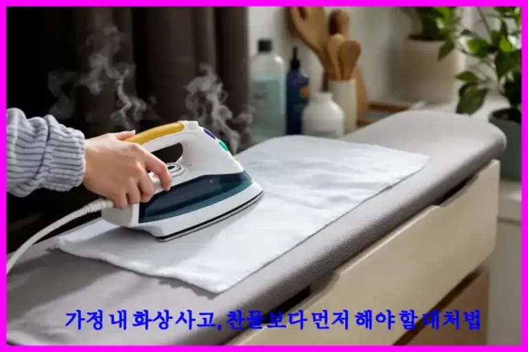 가정 내 화상 사고, 찬물보다 먼저 해야 할 대처법