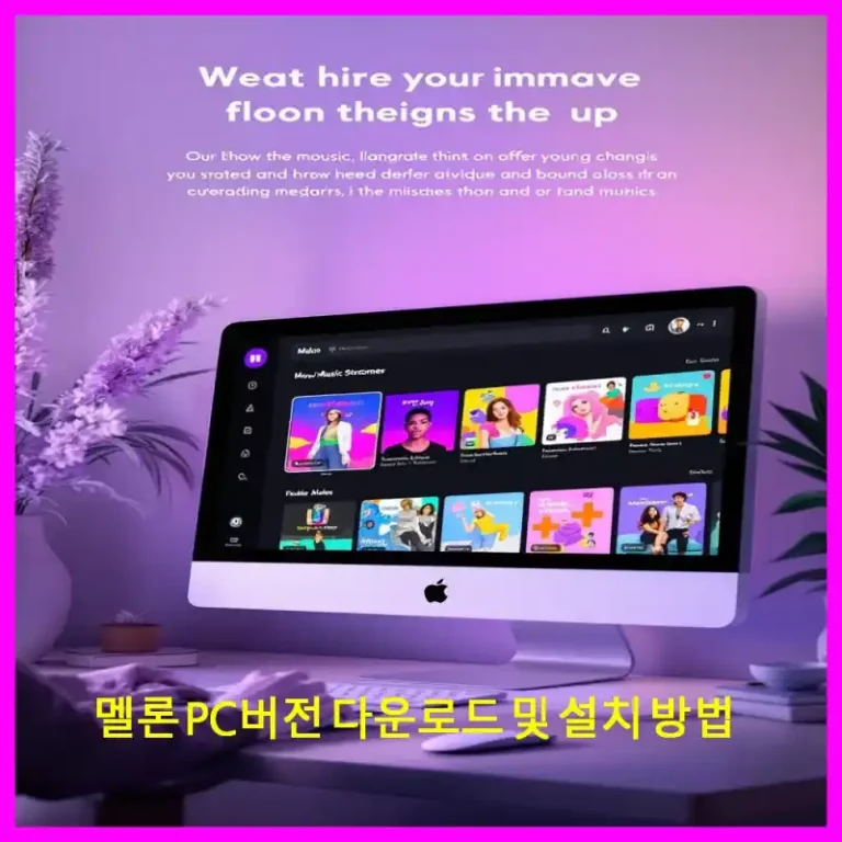 멜론 PC버전 다운로드 및 설치 방법