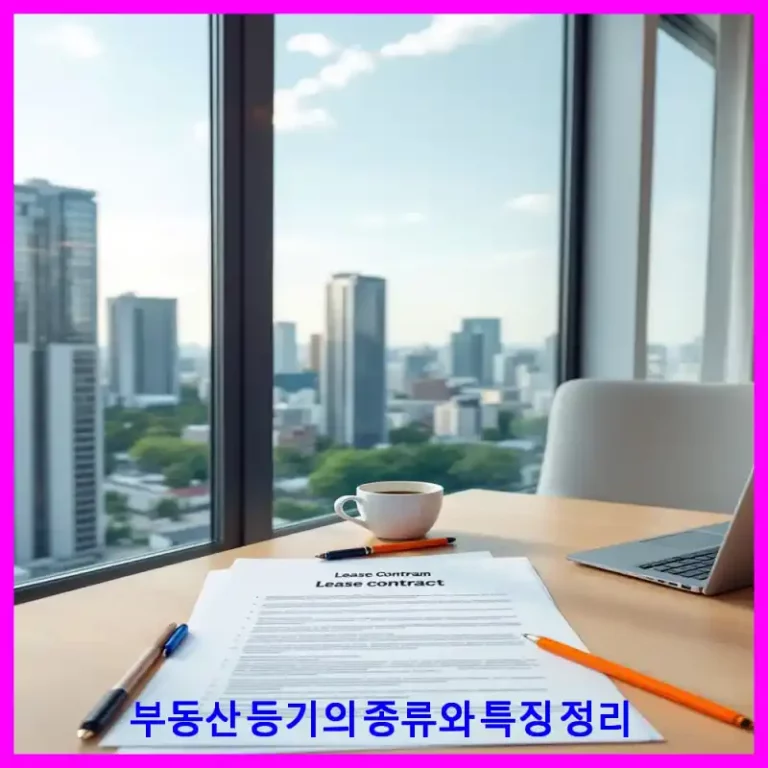 부동산 등기의 종류와 특징 정리