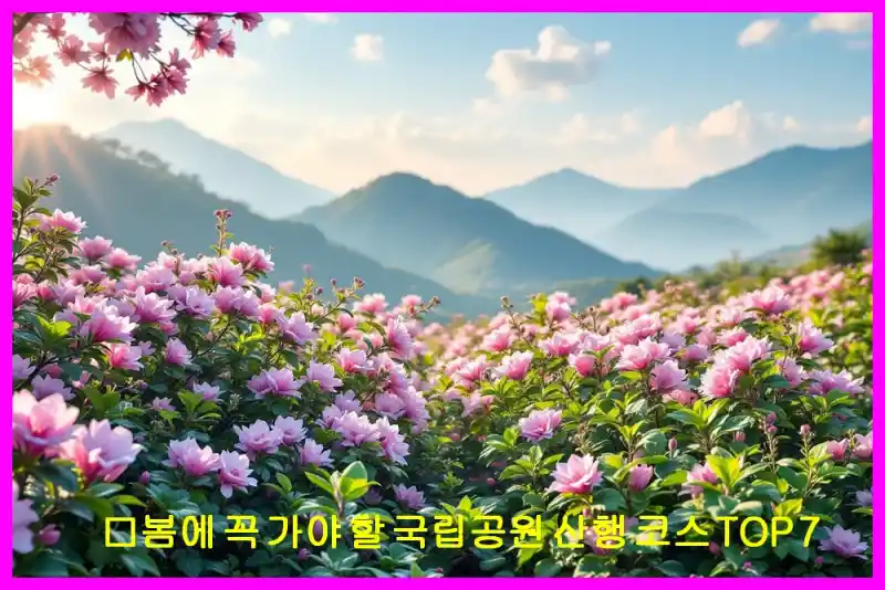 봄에 꼭 가야 할 국립공원 산행 코스 TOP 7