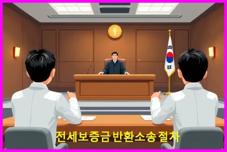 전세보증금 반환소송 절차