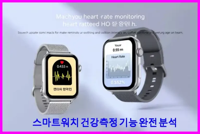스마트워치 건강측정 기능 완전 분석