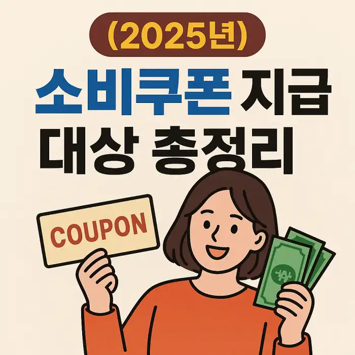 소비쿠폰 지급 대상 총정리