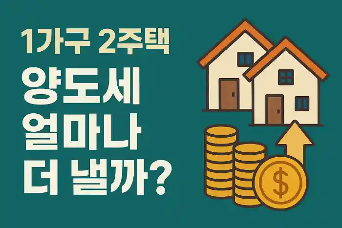 1가구 2주택 양도세 얼마나 더 낼까?