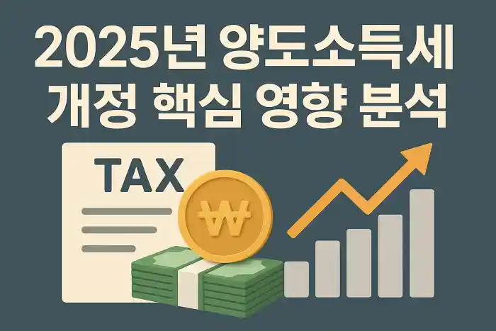 2025년 양도소득세 개정 핵심 영향 분석