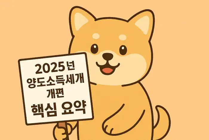 2025년 양도소득세 개편 핵심 요약