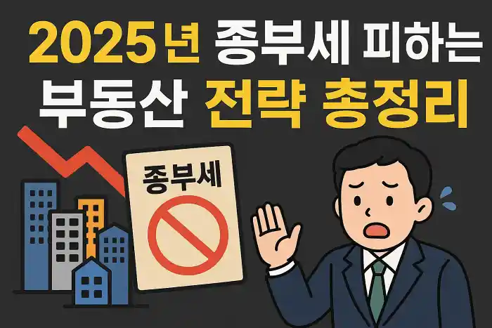 2025년 종부세 피하는 부동산 전략 총정리