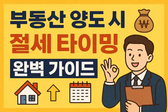 부동산 양도 시 절세 타이밍 완벽 가이드