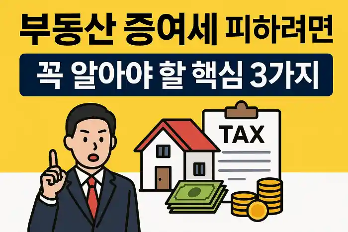 부동산 증여세 피하려면 꼭 알아야 할 핵심 3가지