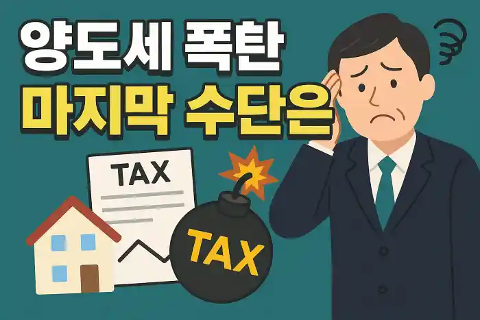 양도세 폭탄 피하는 마지막 수단은