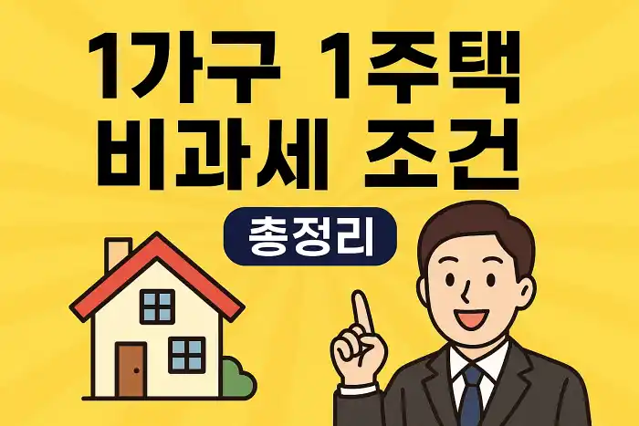 1가구 1주택 비과세 조건 총정리