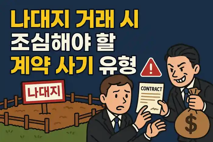 나대지 거래 시 조심해야 할 계약 사기 유형