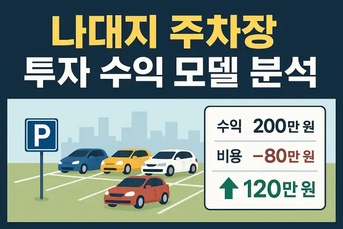 나대지 주차장 투자 수익 모델 분석