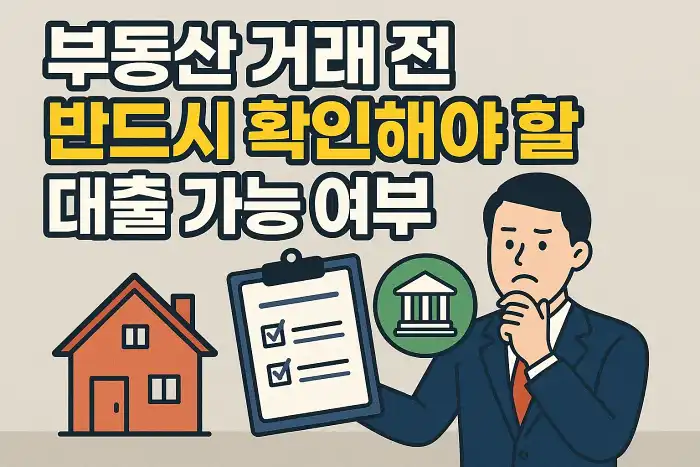 부동산 거래 전 반드시 확인해야 할 대출 가능 여부