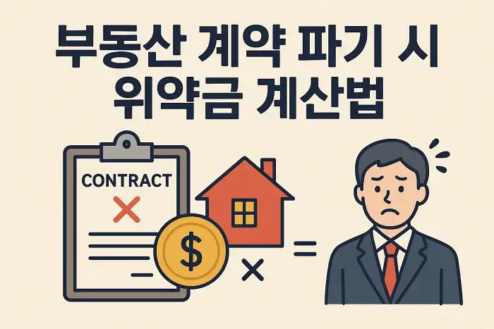 부동산 계약 파기 시 위약금 계산법