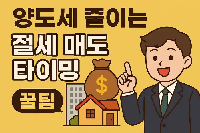 양도세 줄이는 절세 매도 타이밍 꿀팁