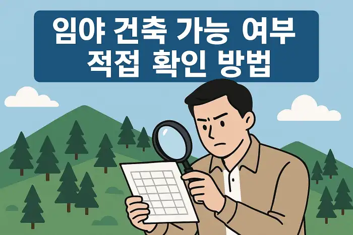 임야 건축 가능 여부 직접 확인 방법