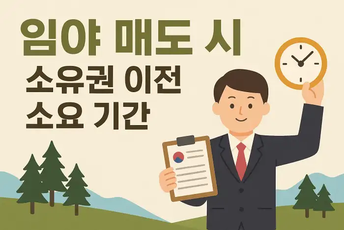 임야 매도 시 소유권 이전 소요 기간