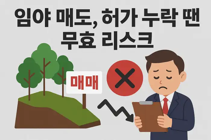 임야 매도, 허가 누락 땐 무효 리스크