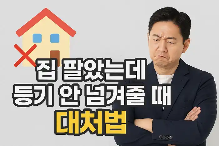 집 팔았는데 등기 안 넘겨줄 때 대처법