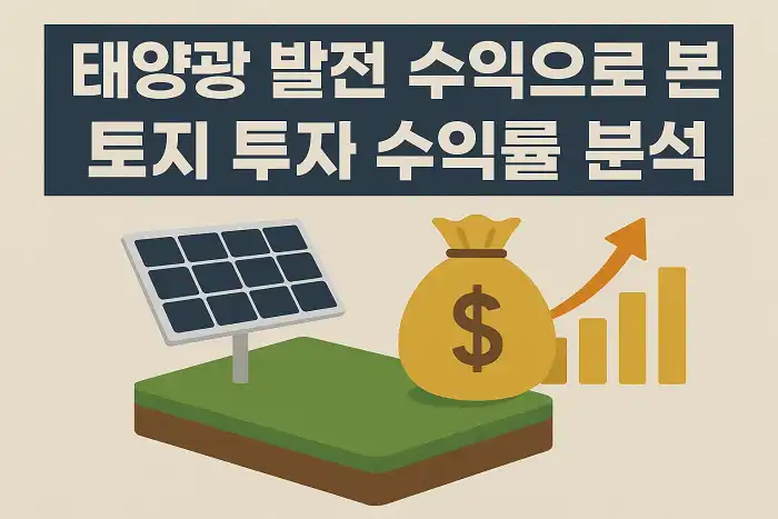 태양광 발전 수익으로 본 토지 투자 수익률 분석