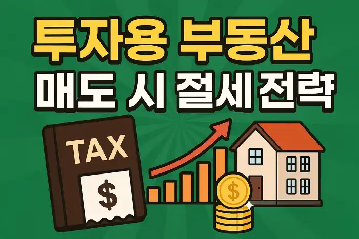 투자용 부동산 매도 시 절세 전략