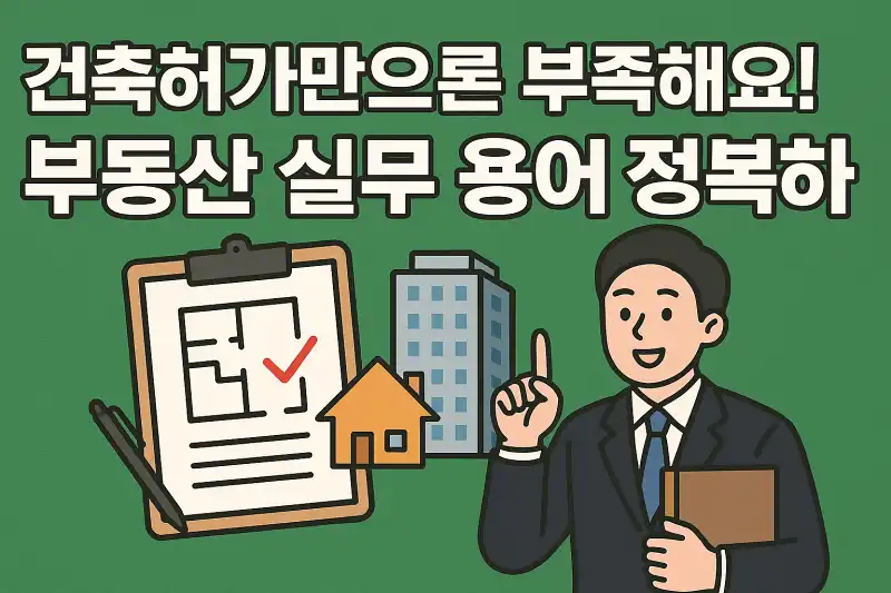 건축허가만으론 부족해요! 부동산 실무 용어 정복하기
