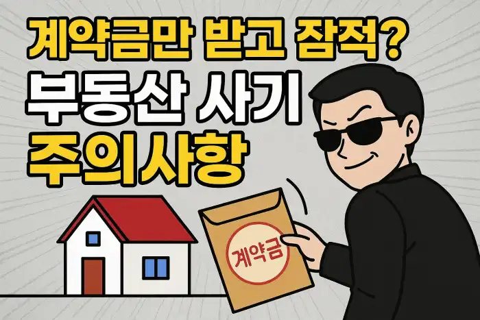 계약금만 받고 잠적? 부동산 사기 주의사항
