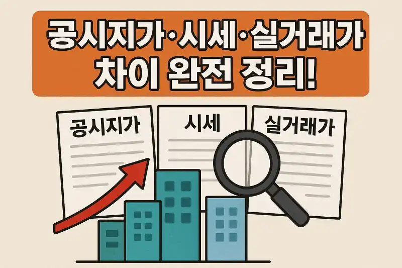 공시지가·시세·실거래가 차이 완전 정리!