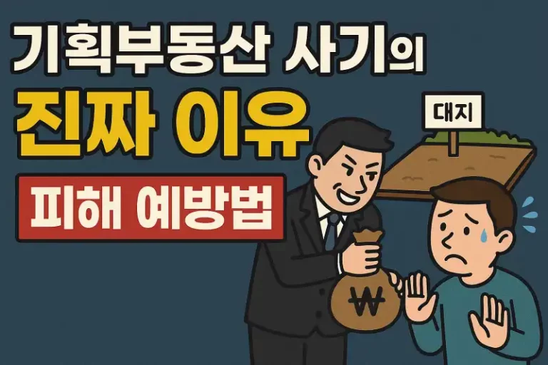 기획부동산 사기의 진짜 이유와 피해 예방법
