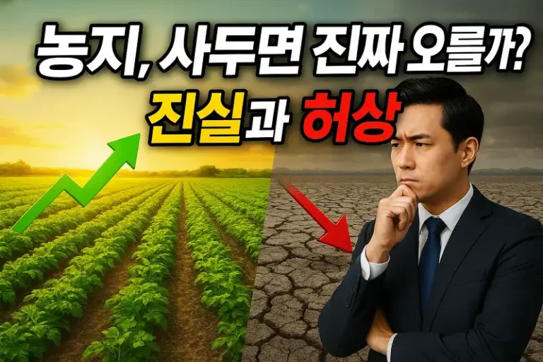 농지, 사두면 진짜 오를까? 진실과 허상