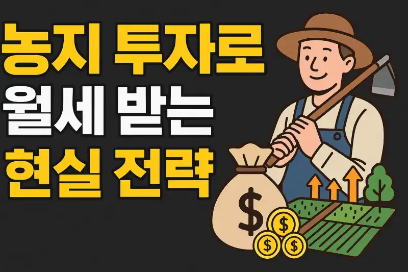 농지 투자로 월세 받는 현실 전략