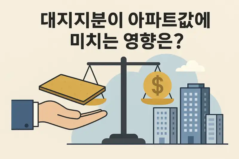 대지지분이 아파트값에 미치는 영향은?