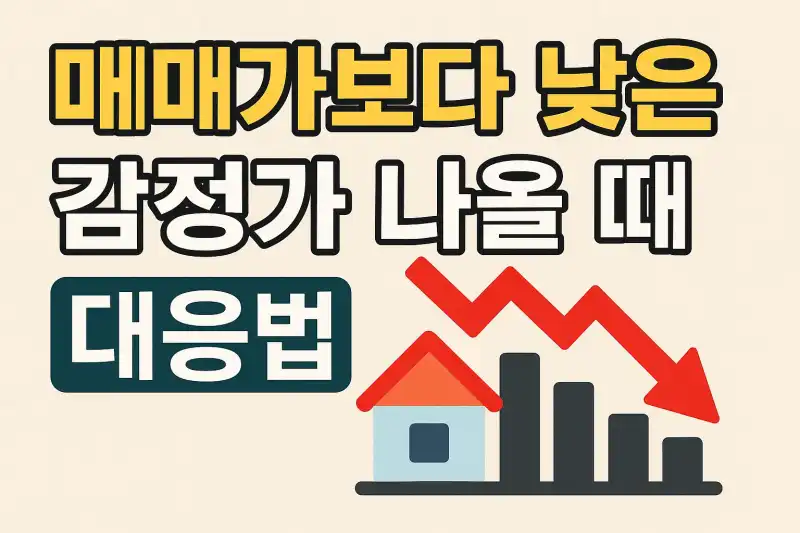 매매가보다 낮은 감정가 나올 때 대응법