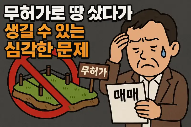무허가로 땅 샀다가 생길 수 있는 심각한 문제