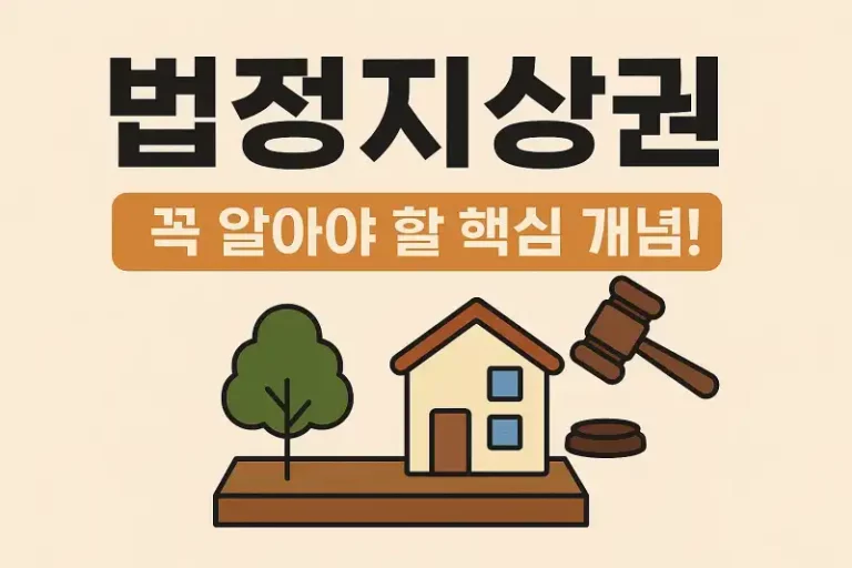 법정지상권, 꼭 알아야 할 핵심 개념!
