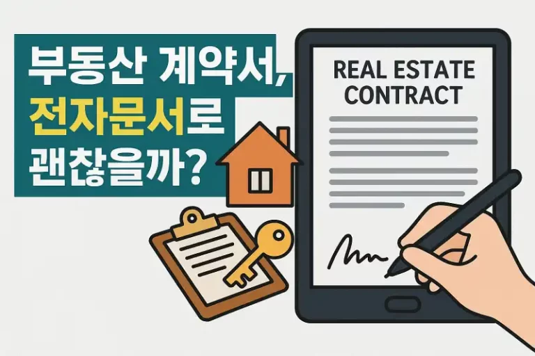 부동산 계약서, 전자문서로 괜찮을까?