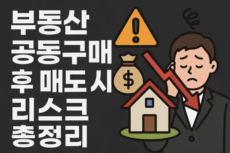 부동산 공동구매 후 매도 시 리스크 총정리