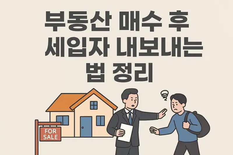 부동산 매수 후 세입자 내보내는 법 정리