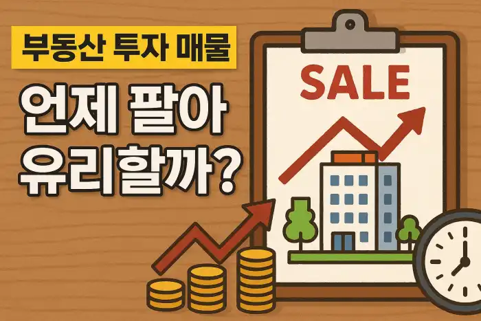 부동산 투자 매물, 언제 팔아야 유리할까?