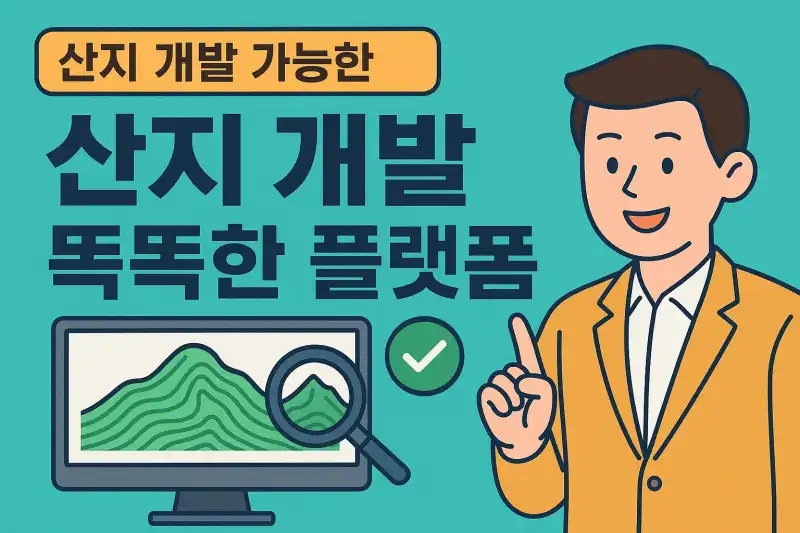 산지 개발 가능한 땅만 골라주는 똑똑한 플랫폼 추천