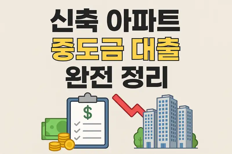 신축 아파트 중도금 대출 완전 정리