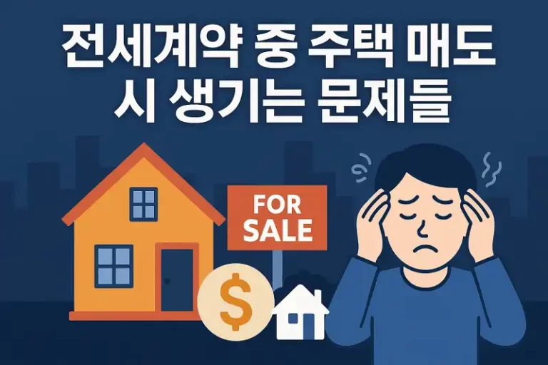 전세계약 중 주택 매도 시 생기는 문제들